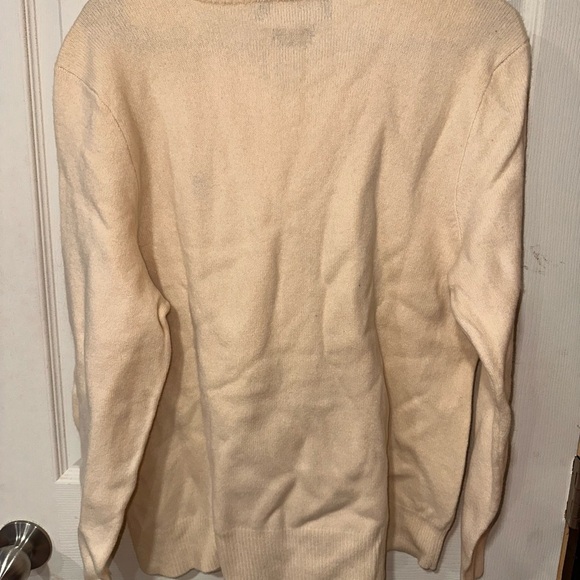 Ralph Lauren Cream V-Neck Sweater - Picture 2 of 3